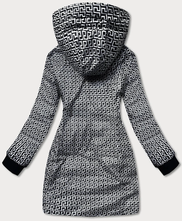 Metaliczna kurtka dwustronna damska kakaowa (b8070-12)