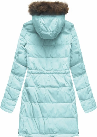 PIKOWANA KURTKA Z NASZYWKAMI MIĘTOWA (08)