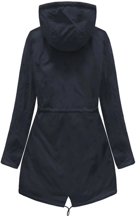 DWUSTRONNA PARKA Z KAPTUREM GRANATOWA (W0233BIG)