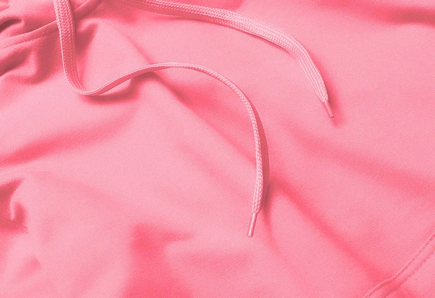 Cienka damska bluza kangurka jasnoróżowa (W06-20)