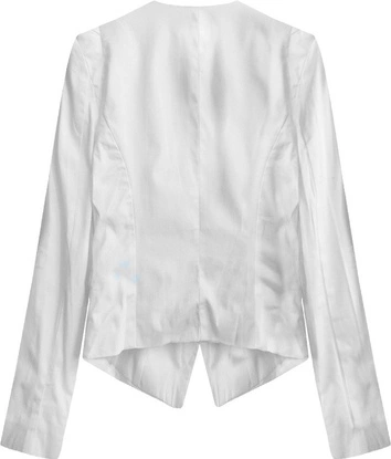 BAWEŁNIANY ŻAKIET Z BROSZKĄ BIAŁY (1909)