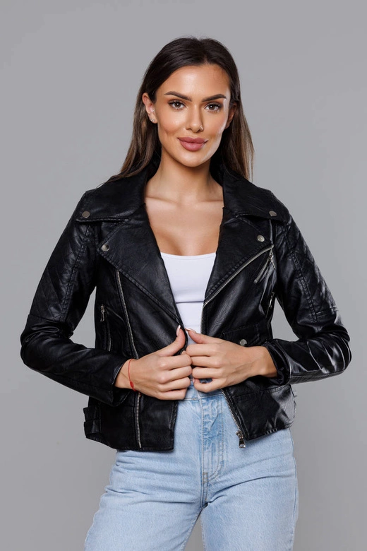 Ramoneska z klapami czarna (HM33)