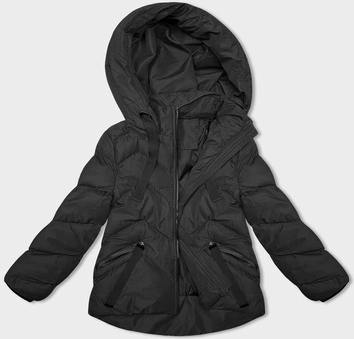 PUCHOWA KURTKA DAMSKA CZARNA (5M739-392)