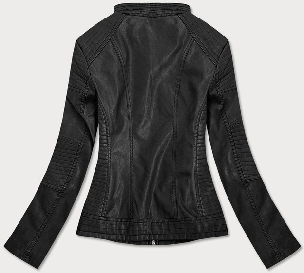 Klasyczna ramoneska z ekoskóry czarna (td113)