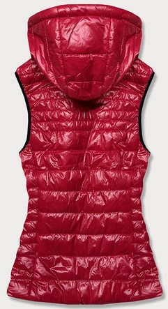 PIKOWANA KAMIZELKA DAMSKA CZERWONA (6385)