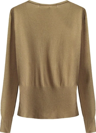 SWETEREK ZE ZDOBIENIAMI KARMELOWY (1536)