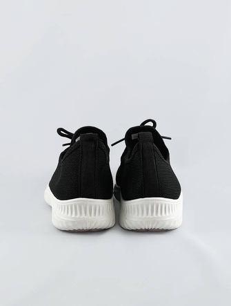Lekkie adidasy damskie wsuwane czarne (ym-147)