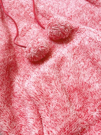 Pluszowa damska bluza melanż czerwona (HH034-5)