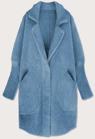 Wełniana narzutka alpaka ice blue (7108)