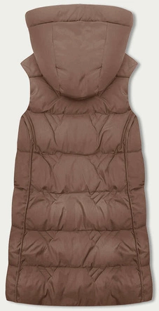 Bezrękawnik damski z kapturem S'West cappuccino (B8175-12)