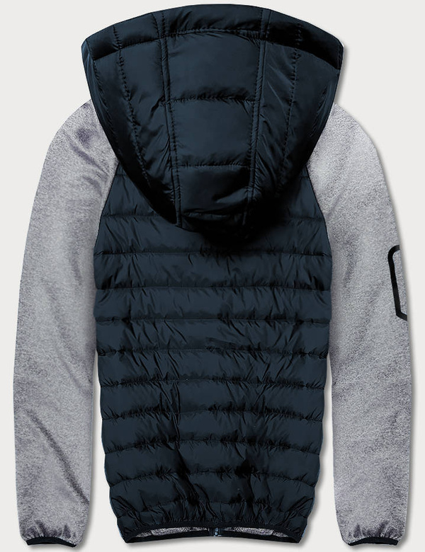 Męska kurtka-bluza granat-szary (8M905-215)