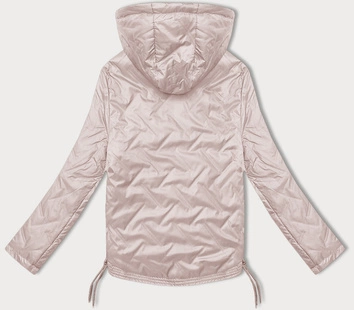 Damska kurtka ze ściąganymi bokami S'West  perłowy różowy (B8360-51)