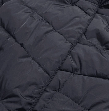 Długa zimowa kurtka damska granatowa (2m-033)