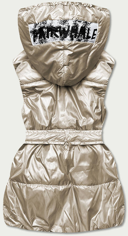 Bezrękawnik damski oversize beżowy (ka-016)