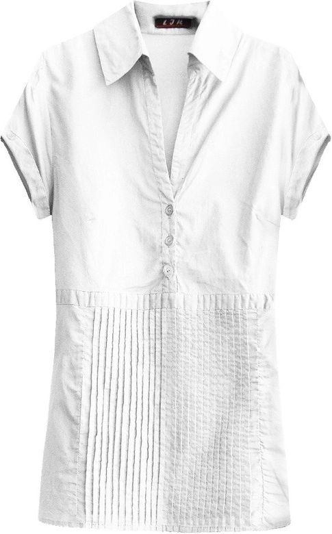 KOSZULA Z ZAKŁADKAMI BIAŁA (1153)