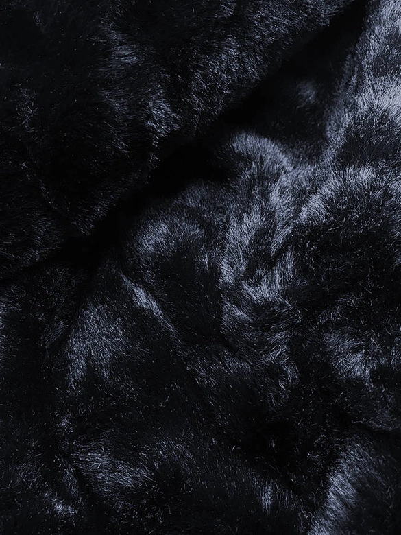 Błyszcząca kurtka zimowa na misiu granat (w673)