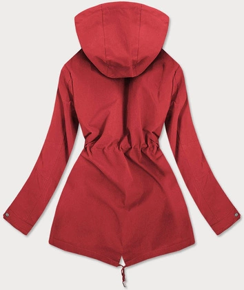 DWUSTRONNA KURTKA DAMSKA CZERWONO-GRANATOWA (W505)