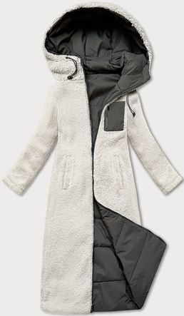 Dwustronna kurtka zimowa z misiem J Style army (16M9167-136)