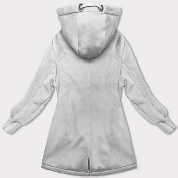 Taliowana bluza damska jasnoszara (AMG-675A)