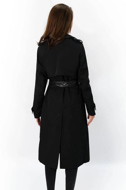 CIENKI PŁASZCZ Z PASKIEM CZARNY (2003)