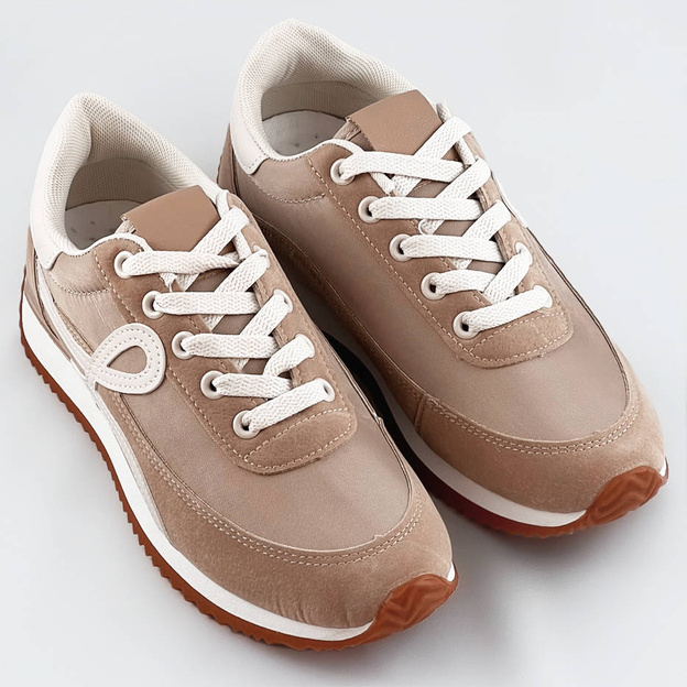 Buty sportowe damskie beżowe (dkb6052)