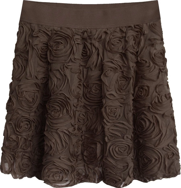 KRÓTKA SPÓDNICA W RÓŻE BRĄZOWA (2229)