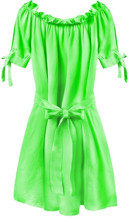 SUKIENKA HISZPANKA Z PASKIEM NEONOWA ZIELONA (279ART)