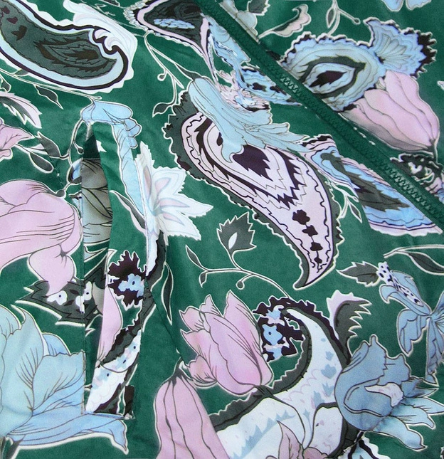 DAMSKA KURTKA DWUSTRONNA ZIELONA (7174)