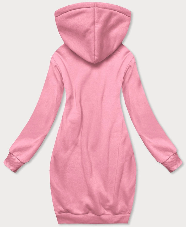 Długa bluza dresowa jasnoróżowa (YS10005-20)