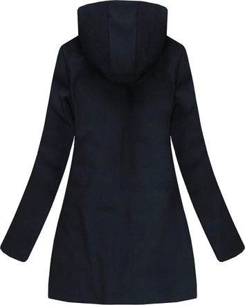 KURTKA Z KAPTUREM GRANATOWA (J18-006)