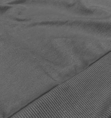 Cienka krótka bluza dresowa damska ciemnoszara (8B938-5)