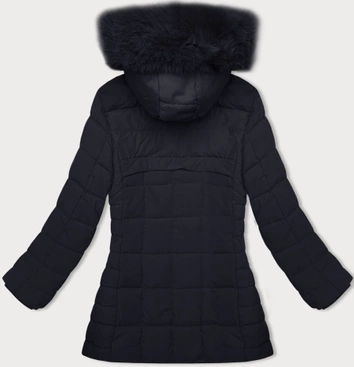 Pikowana kurtka zimowa damska J Style granatowa (16M9119-215)