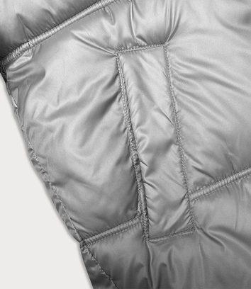 Damska kurtka fason bombki szara S'west (B8190-9)