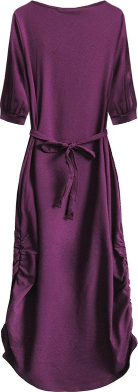 BAWEŁNIANA SUKIENKA BURGUNDOWA (FF308)