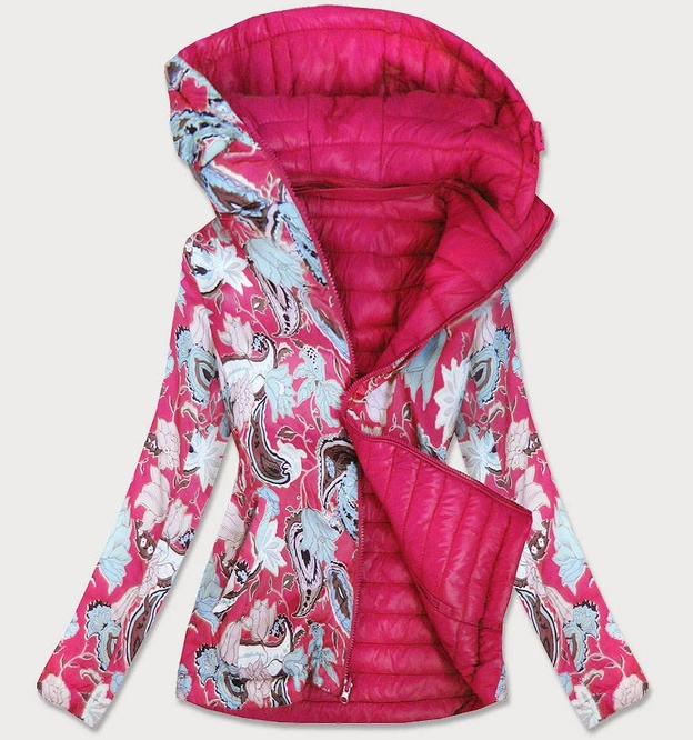 Damska kurtka dwustronna różowa (7174)