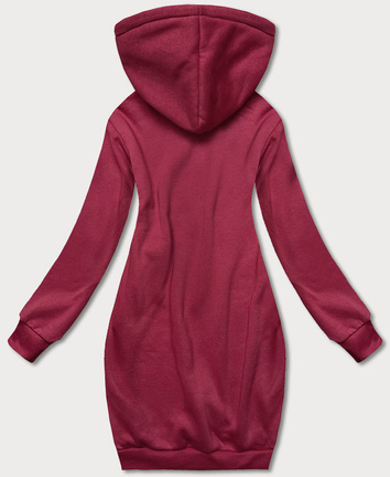 Długa bluza dresowa bordowa (YS10005-21)