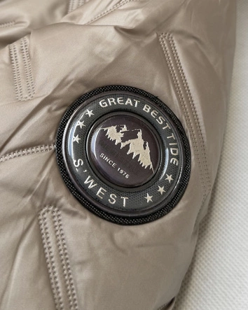 Damska kurtka na futerku S'West beżowa (B8389-12012)