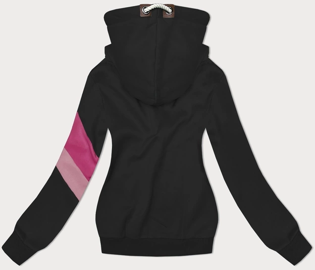 Damska bluza z kapturem czarna (2301)