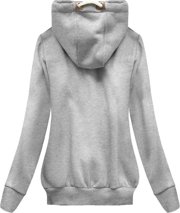 BLUZA Z FLAMINGAMI SZARA (X1925X)