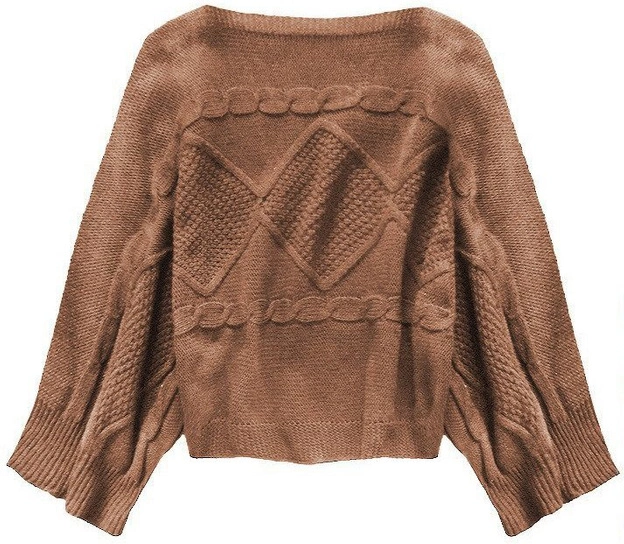 SWETER A'LA WEŁNIANY KARMELOWY (161/1ART)