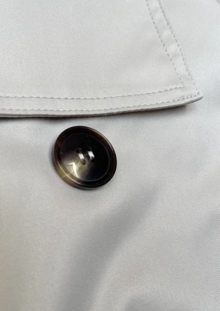 Kurtka z klapami na podszewce beżowa jasna (1802#-12)