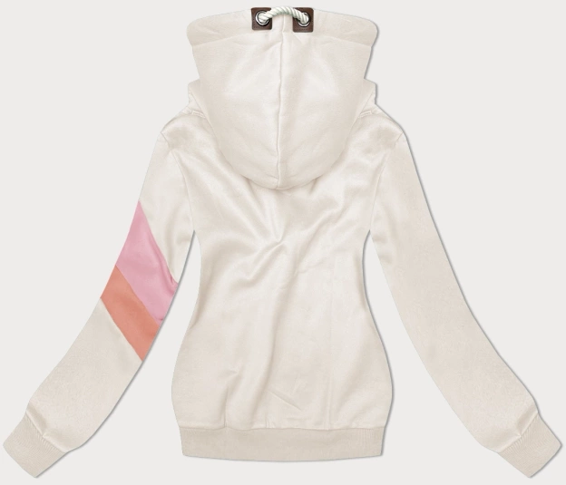 Damska bluza z kapturem beżowa (2301)