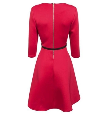 PIANKOWA SUKIENKA Z ZAMKIEM CZERWONA (S5000)