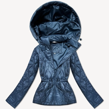 Lekka kurtka damska z kapturem Minority niebieska (B25-510-30)