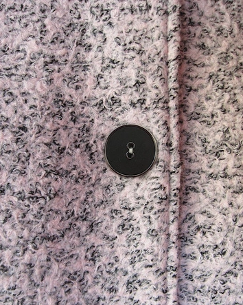 KRÓTKI PŁASZCZ  ZE STÓJKĄ RÓŻOWY (536/1ART)