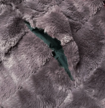 KRÓTKA DWUSTRONNA KURTKA DAMSKA ZIMOWA ZIELONA (M21507)