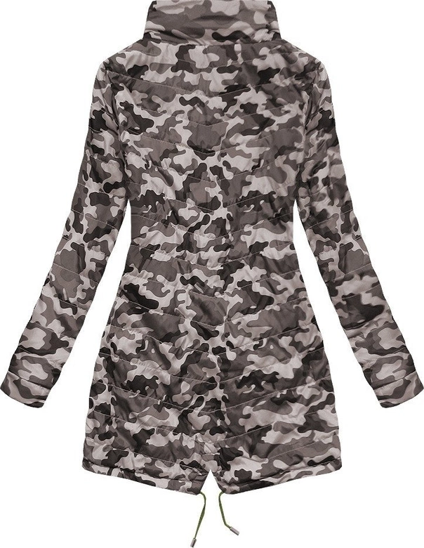 DWUSTRONNA PARKA Z KAPTUREM ARMY-MORO (W306BIG)