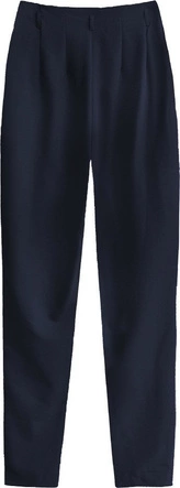 SPODNIE Z WYSOKIM STANEM GRANATOWE (6153)