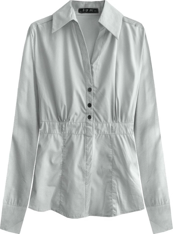 KLASYCZNA KOSZULA SZARO-BIAŁA (1137)