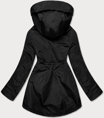 Damska kurtka przejściowa czarny-biały (b8037-1026)